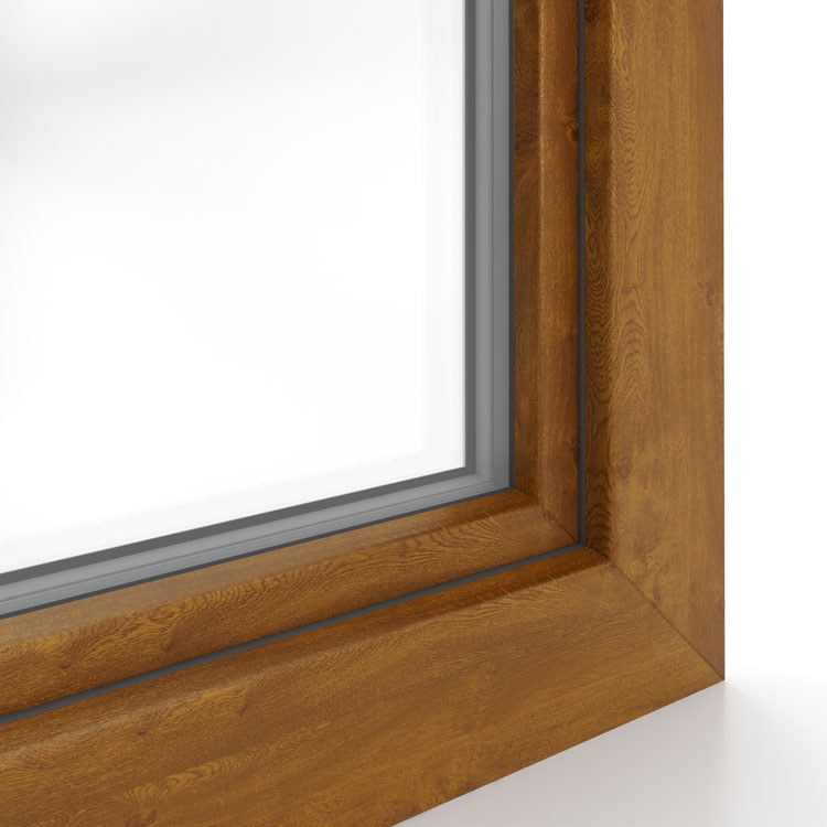 Fenster Aluplast golden oak